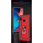 Wholesale Samsung Galaxy A20 / A30 Tech Armor Ring Grip Case with Metal Plate (Black)